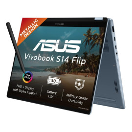 PC Ordinateur portable ASUS S14 Flip TP5408QA-FLIP-ISSU2069X (M00410) X1-26-100/14"/16G/256G/W11P Ss Chargeur *1044