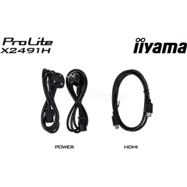 Écran 24" Iiyama ProLite X2491H-B1 Full HD 120Hz (Noir)
