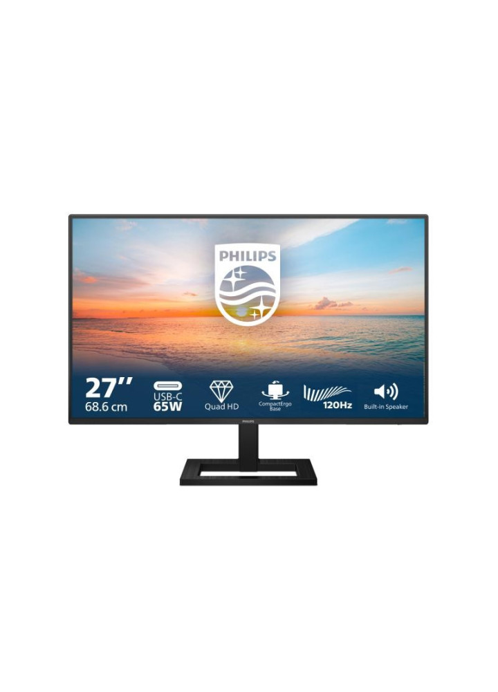 Écran Philips 1000 series 27E1N1600AE/00 écran plat de PC 68,6 cm (27") 2560 x 1440 pixels Quad HD LCD Noir