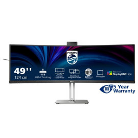 Écran Philips 49B2U6900CH/00 écran plat de PC 124 cm (48.8") 5120 x 1440 pixels Dual QHD LCD Noir