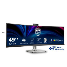 Écran Philips 49B2U6900CH/00 écran plat de PC 124 cm (48.8") 5120 x 1440 pixels Dual QHD LCD Noir