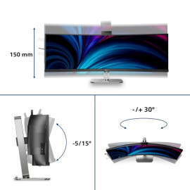 Écran Philips 49B2U6900CH/00 écran plat de PC 124 cm (48.8") 5120 x 1440 pixels Dual QHD LCD Noir