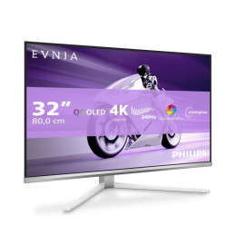 Écran Philips Evnia 8000 32M2N8900/00 écran plat de PC 80 cm (31.5") 3840 x 2160 pixels 4K Ultra HD QDOLED Blanc