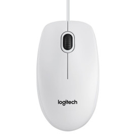 Souris Logitech B100 Optical Fil USB Blanc OEM (910-003360)
