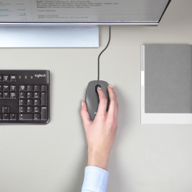 Souris Logitech M100 souris Bureau Ambidextre USB Type-A Optique 1000 DPI (910-006652)