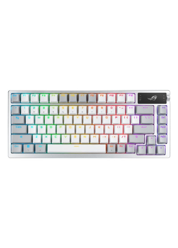 Clavier ASUS ROG Azoth clavier Jouer USB + RF Wireless + Bluetooth Blanc (90MP031A-BKFA10)