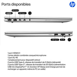 PC Ordinateur portable HP ProBook 4 G1iR D96QDAT 16" Core 5 120U/16Go/SSD512Go/W11Pro