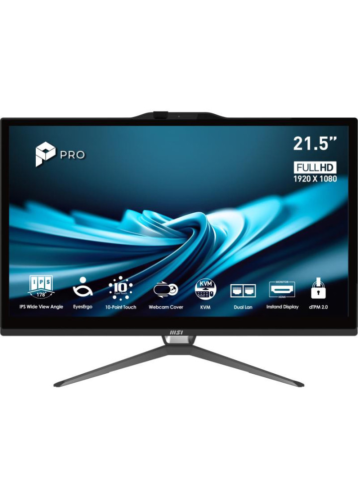 PC de bureau MSI PRO AP222T 14MA-613EU/I3-14100/22"/8G/512G/W11H Intel UHD Graphics 730